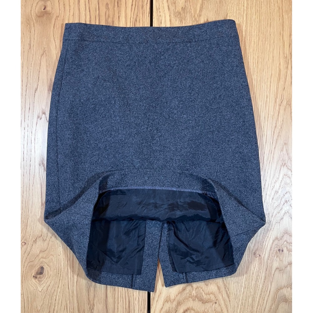 J.Crew The Pencil Skirt Women Size 2 Grey Wool Blend Professional Workwear - Picture 4 of 9